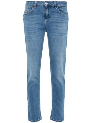 LIU JO logo-plaque tapered jeans - Blue