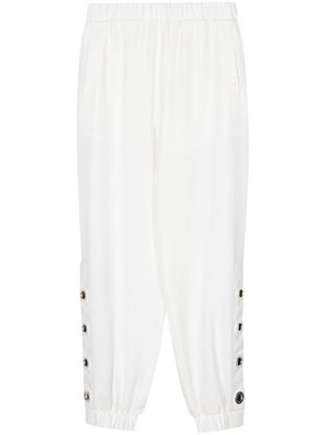 LIU JO logo-plaque track pants - White