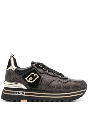 LIU JO logo-print chunky-sole sneakers - Brown