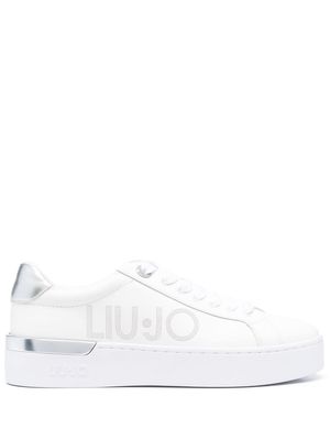 LIU JO logo-print lace-up sneakers - White