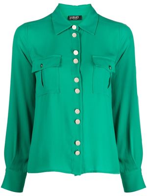 LIU JO long-sleeve button-down shirt - Green