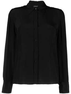 LIU JO long-sleeve buttoned shirt - Black