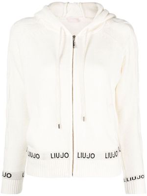 LIU JO long-sleeve hooded cardigan - Neutrals