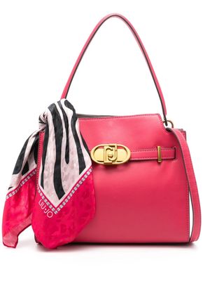 LIU JO medium logo-buckle tote bag - Pink