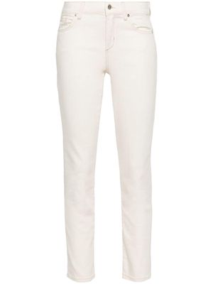 LIU JO mid-rise slim-cut trousers - Neutrals