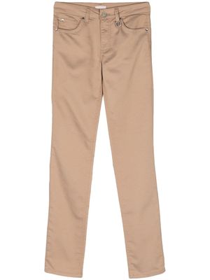 LIU JO mid-rise slim-fit trousers - Neutrals