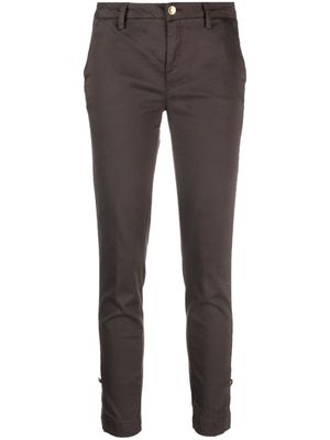 LIU JO mid-rise tapered trousers - Brown
