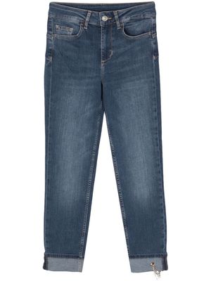 LIU JO Monroe mid-rise cropped jeans - Blue