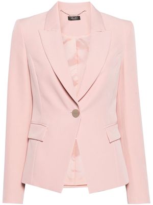 LIU JO peak-lapel single-breasted blazer - Pink