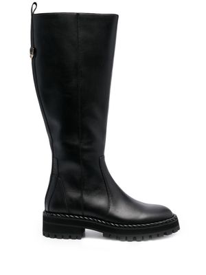LIU JO Pink knee-length boots - Black