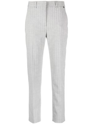 LIU JO pinstripe-pattern skinny trousers - Grey