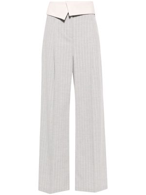 LIU JO pinstriped tailored trousers - Grey