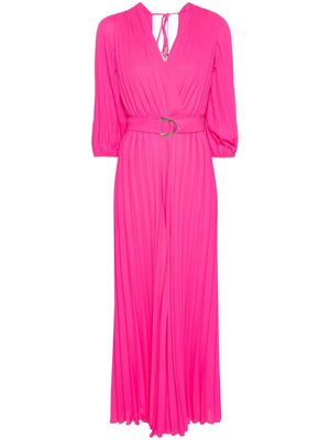 LIU JO pleated georgette jumpsuit - Pink