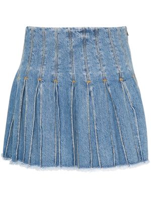 LIU JO pleated mini skirt - Blue
