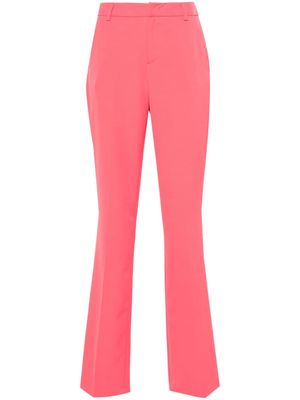 LIU JO pressed-crease flared trousers - Pink