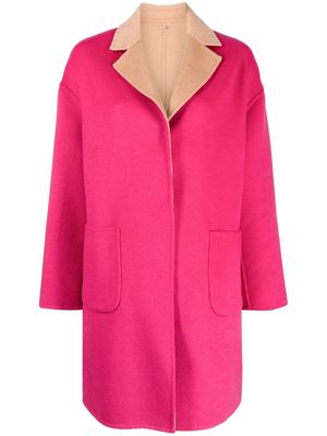 LIU JO reversible wool-blend coat - Pink