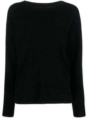 LIU JO ribbed-knit wool jumper - Black