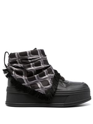 LIU JO Selma scarf-detail sneakers - Black