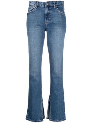 LIU JO side-slit bootcut jeans - Blue