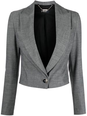 LIU JO single-breasted blazer - Grey