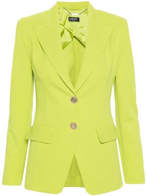 LIU JO single-breasted crepe blazer - Green