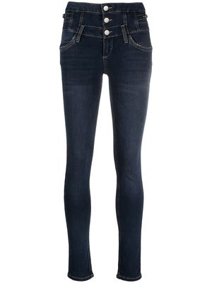 LIU JO skinny jeans with triple button front - Blue