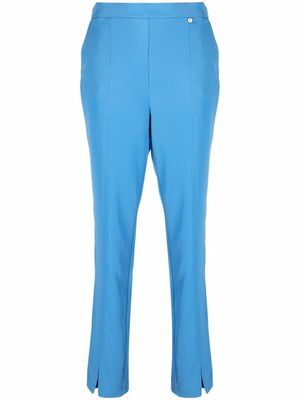 LIU JO slim-cut high-waisted trousers - Blue
