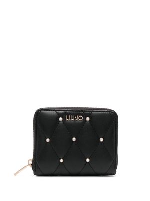 LIU JO small quilted zipped wallet - Black