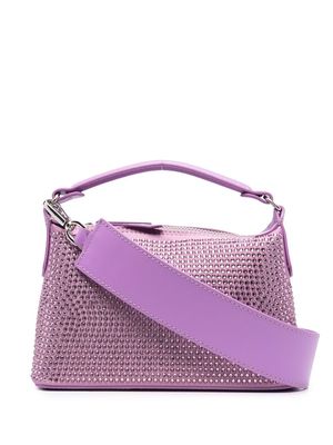 LIU JO small rhinestone-embellished satchel - Purple