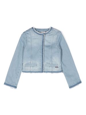 LIU JO star-stud embellished denim jacket - Blue