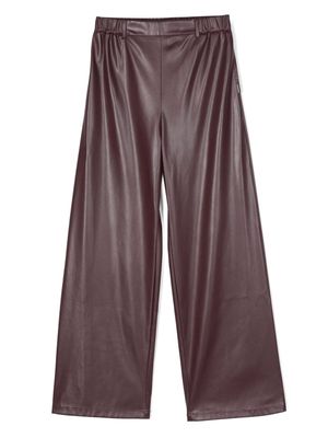 LIU JO straight-leg slip-on trousers - Purple