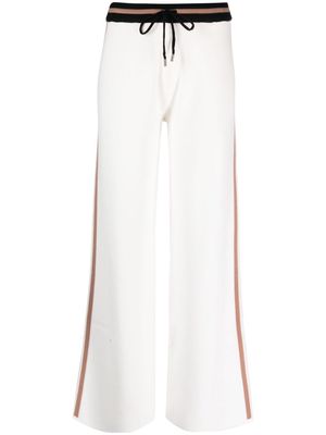 LIU JO stripe-detailing track pants - White