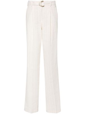 LIU JO striped straight-leg trousers - Neutrals