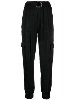 LIU JO tapered cargo trousers - Black