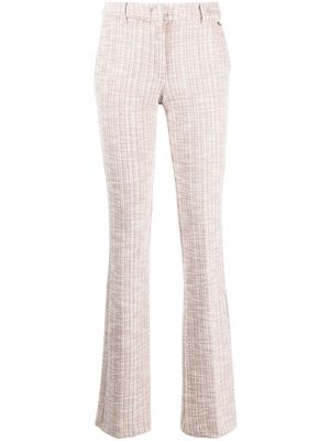 LIU JO tweed flared trousers - Pink
