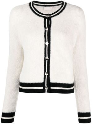 LIU JO two-tone knitted cardigan - Neutrals