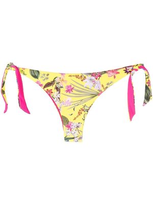 LIU JO V-cut floral bikini bottoms - Yellow