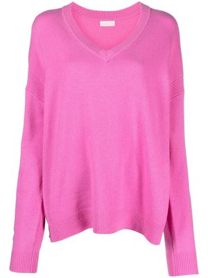LIU JO V-neck wool jumper - Pink