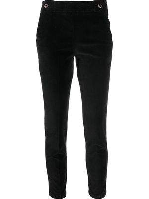 LIU JO velvet cropped trousers - Black