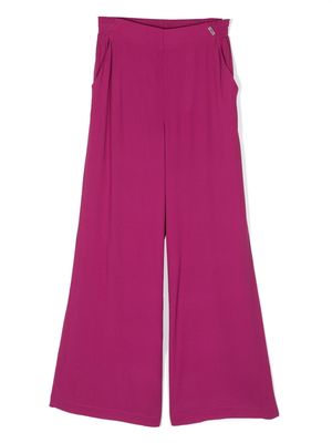 LIU JO wide flared trousers - Pink