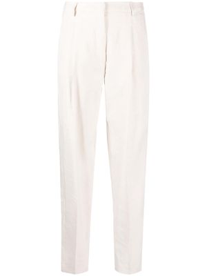 LIU JO wide-leg high-waisted trousers - Neutrals
