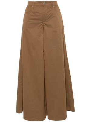 LIU JO wide-leg trousers - Brown
