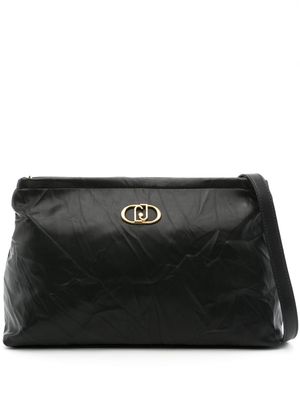 LIU JO wrinkle-effect crossbody bag - Black