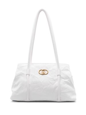 LIU JO wrinkle-effect shoulder bag - White