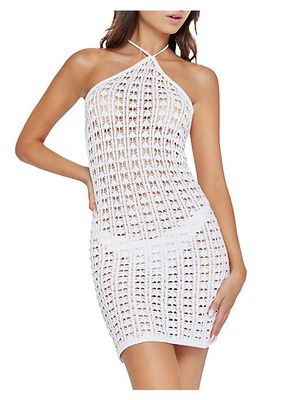 Liv Crochet Halter Minidress