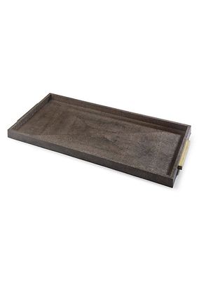 Live From Detroit Rectangle Shagreen Boutique Tray