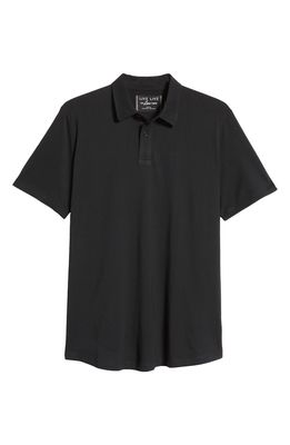 LIVE LIVE Solid Pima Cotton Polo in Blackout