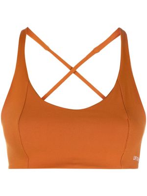 Live The Process corset-style sports bra - Orange