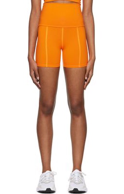 Live the Process Orange Geometric Sport Shorts