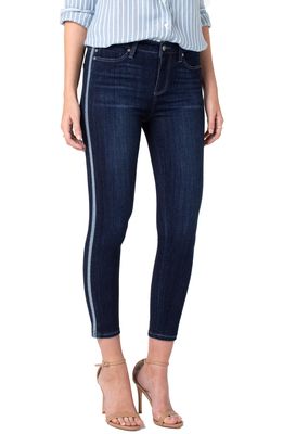 Liverpool Abby Side Stripe Crop Skinny Jeans in Freemont